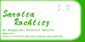 sarolta rochlitz business card